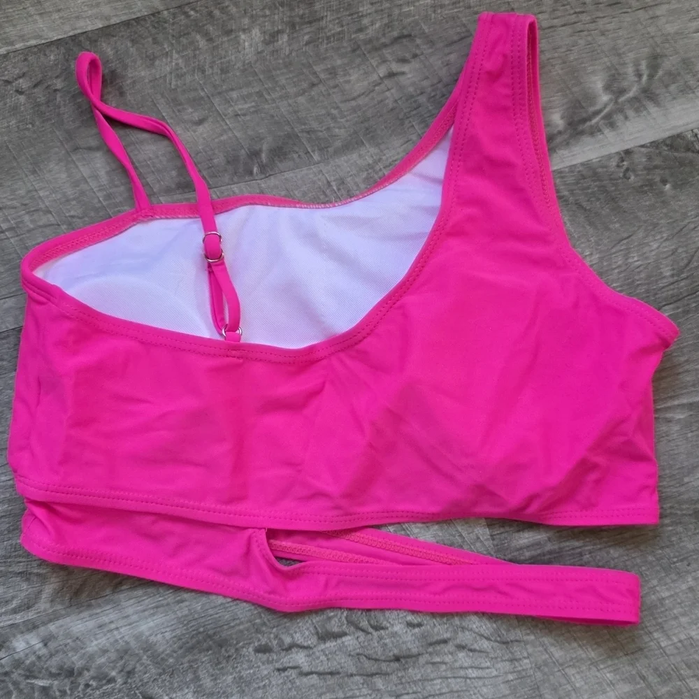 Kids Pink Striped Swim Set